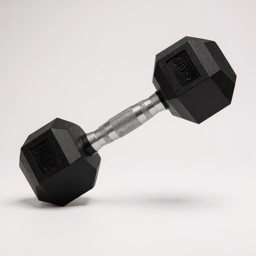 Mancuerna Hexagonal Goma 5 kg 1