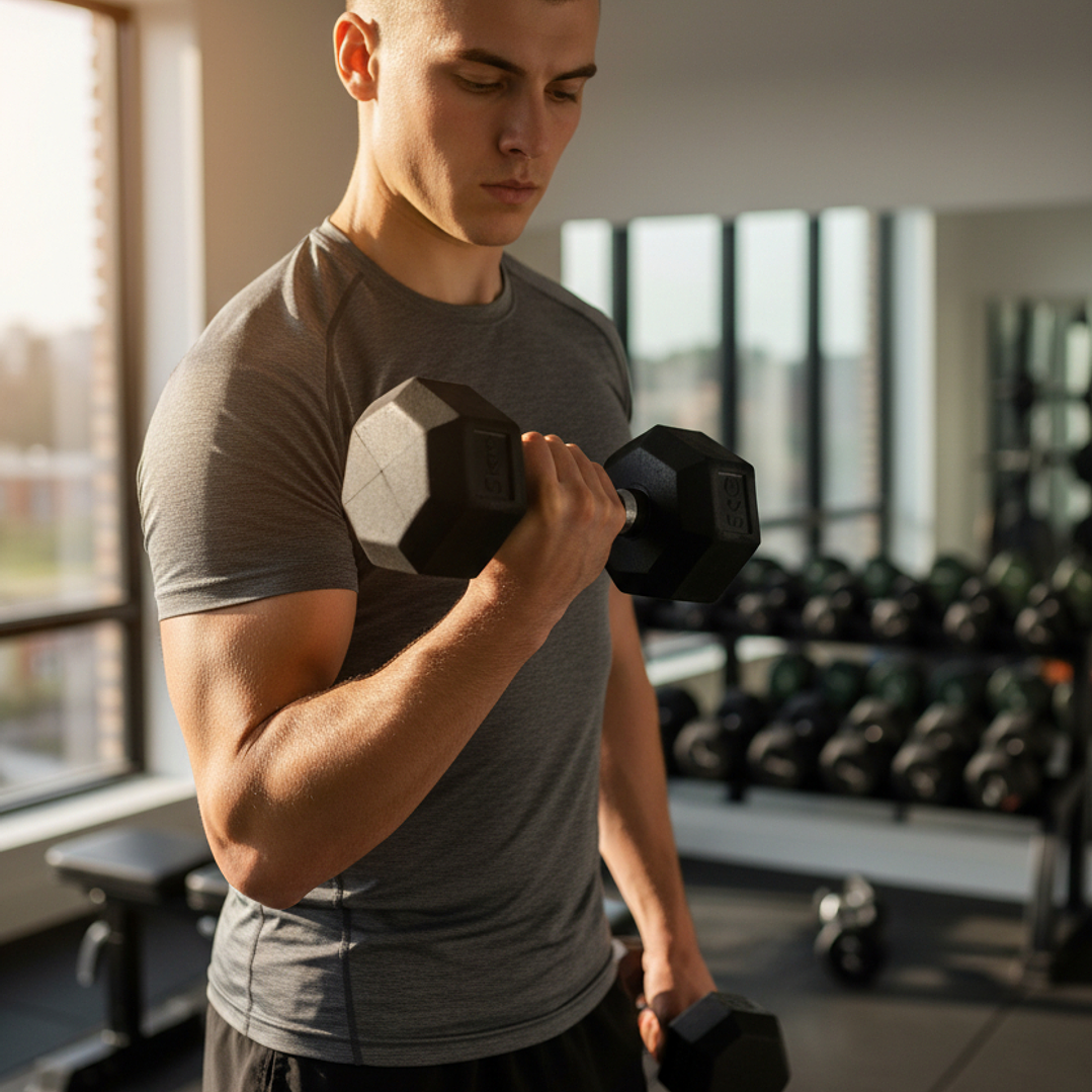 Mancuerna Hexagonal Goma 5 kg 3