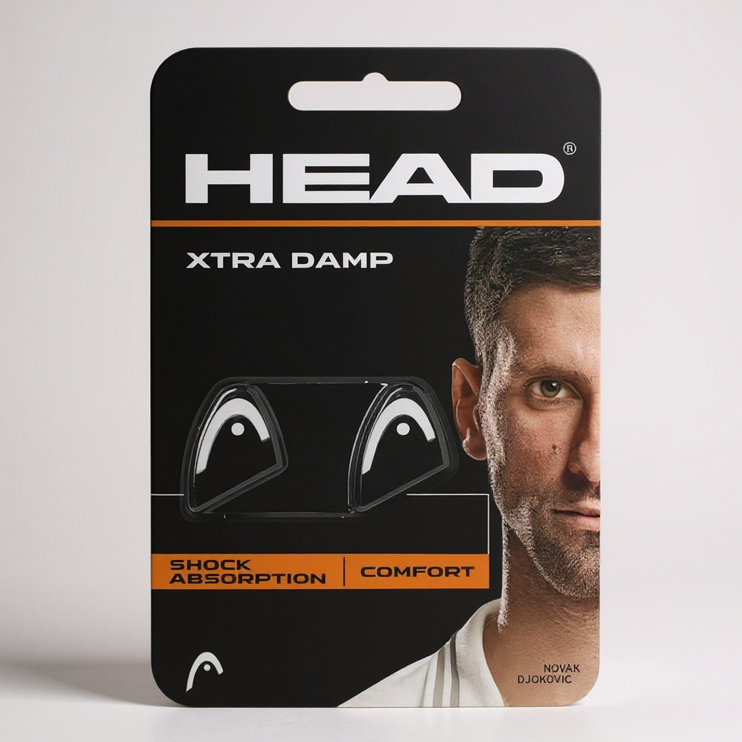 Antivibrador Tenis Head Negro x2 1