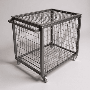 Carro Porta Balon Tipo Jaula 100x75x75 cm