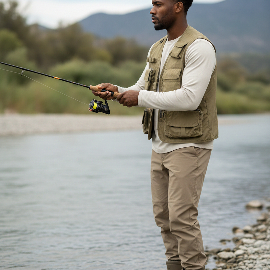 Chaleco de Pesca Beige 2