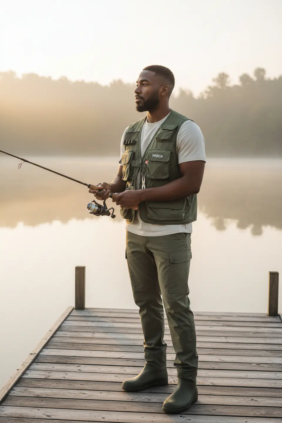 Chaleco de Pesca Verde 2