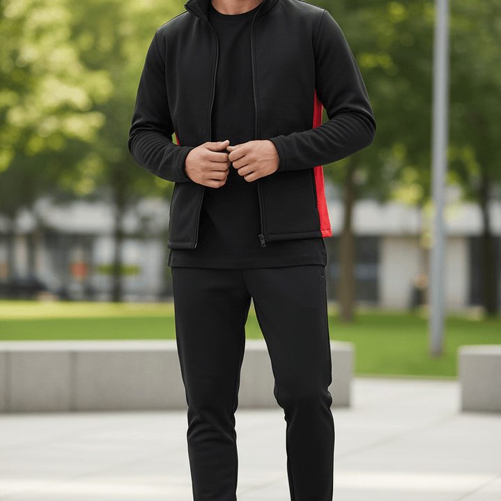 Chaqueta Penalty Fleece Negro/Rosa 2