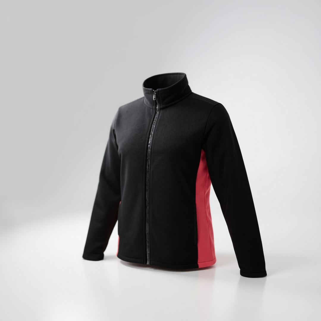 Chaqueta Penalty Fleece Negro/Rosa 4