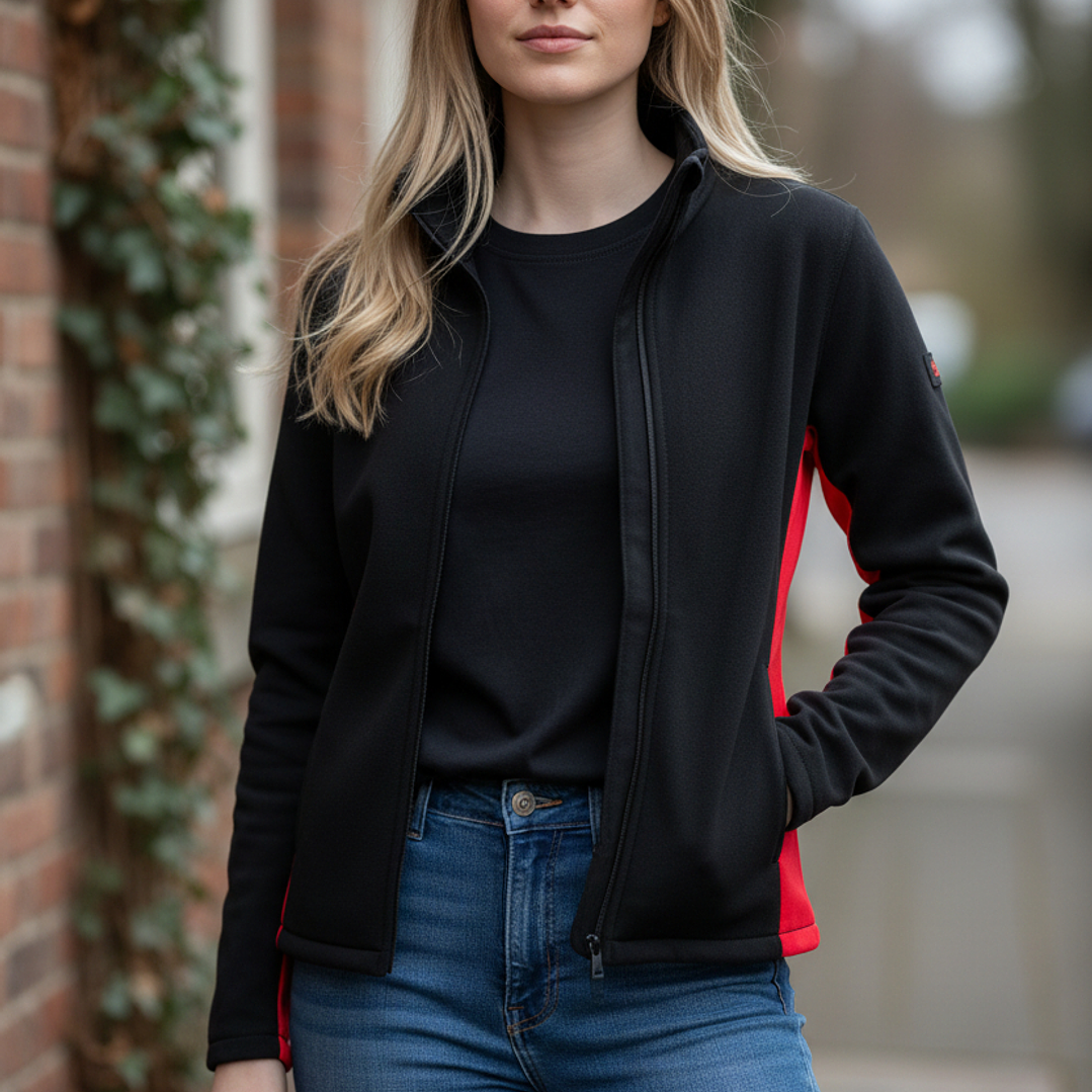 Chaqueta Penalty Fleece Negro/Rosa 6