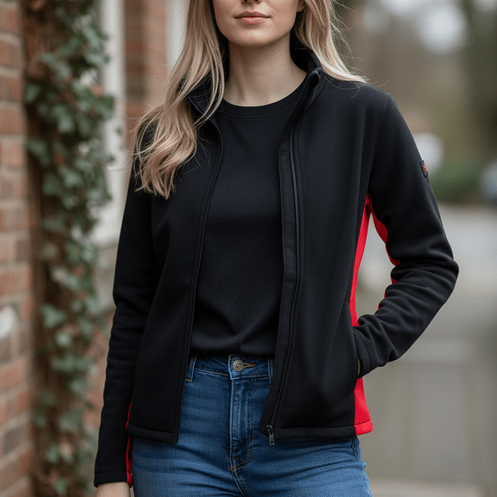 Chaqueta Penalty Fleece Negro/Rosa 6