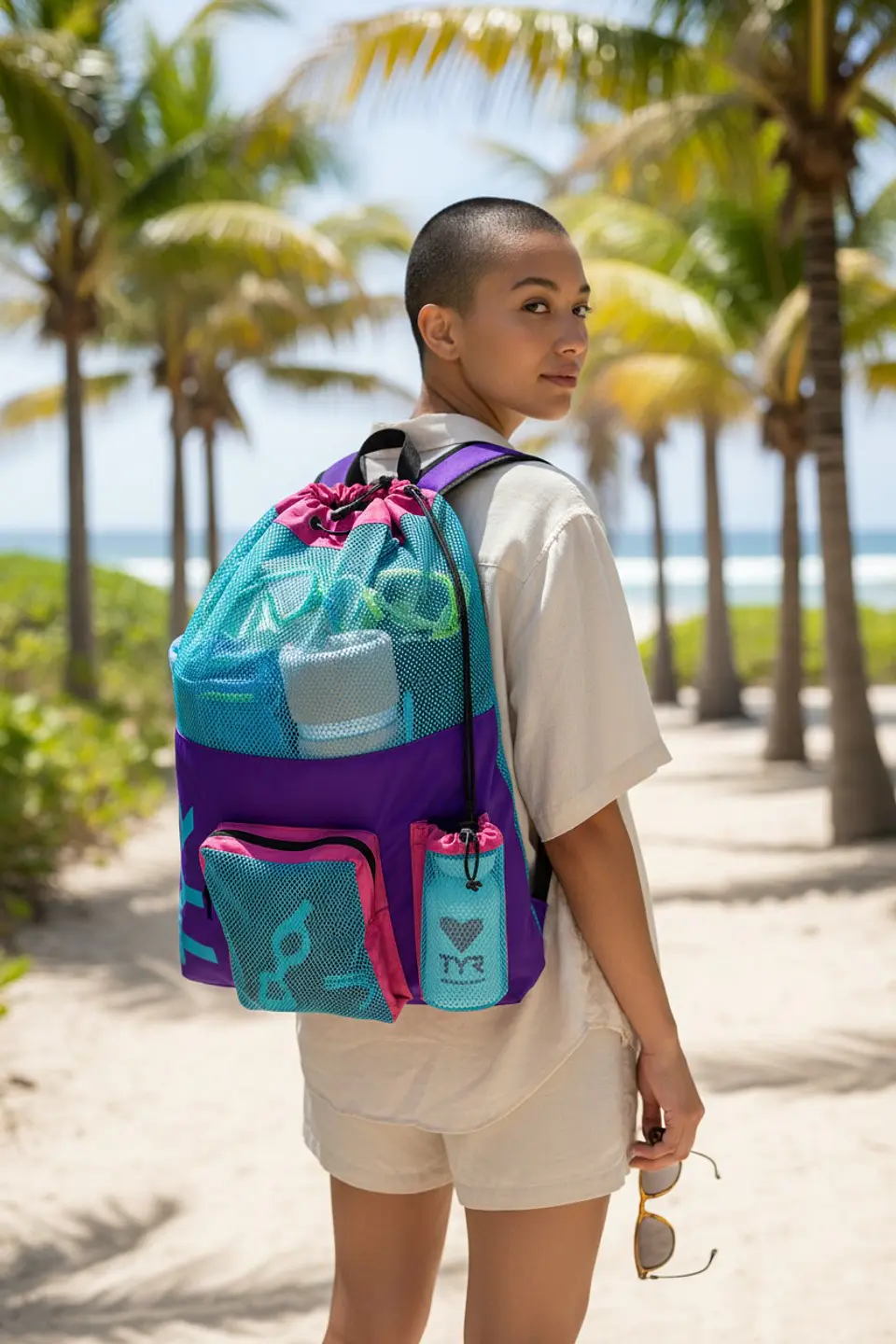 Mochila Natación TYR Mummy Malla 3