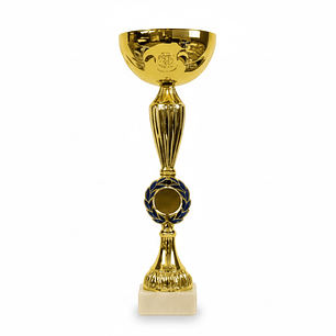 Copa Dorada Plata Azul Marmol 