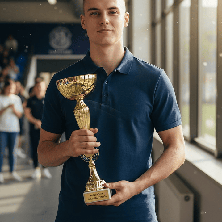 Copa Dorada Plata Azul Marmol  5