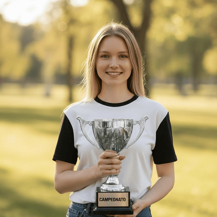 Copa Plateada MTT1321 Nacional Base Plastica Alto 20 cm 3