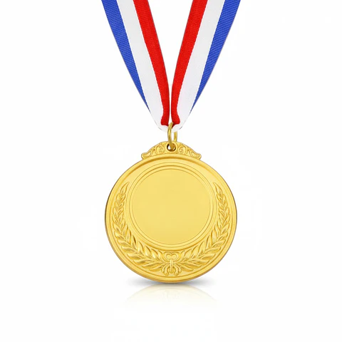 Medalla Generica Dorada c/Cinta Tricolor