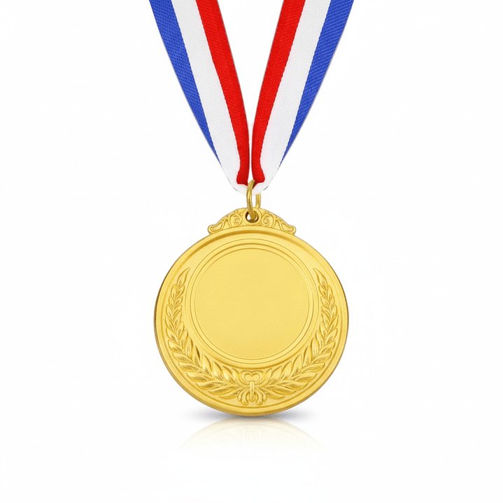 Medalla Generica Dorada c/Cinta Tricolor 1