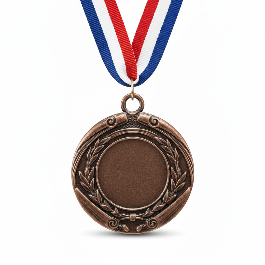 Medalla con Cinta Tricolor MD222 3