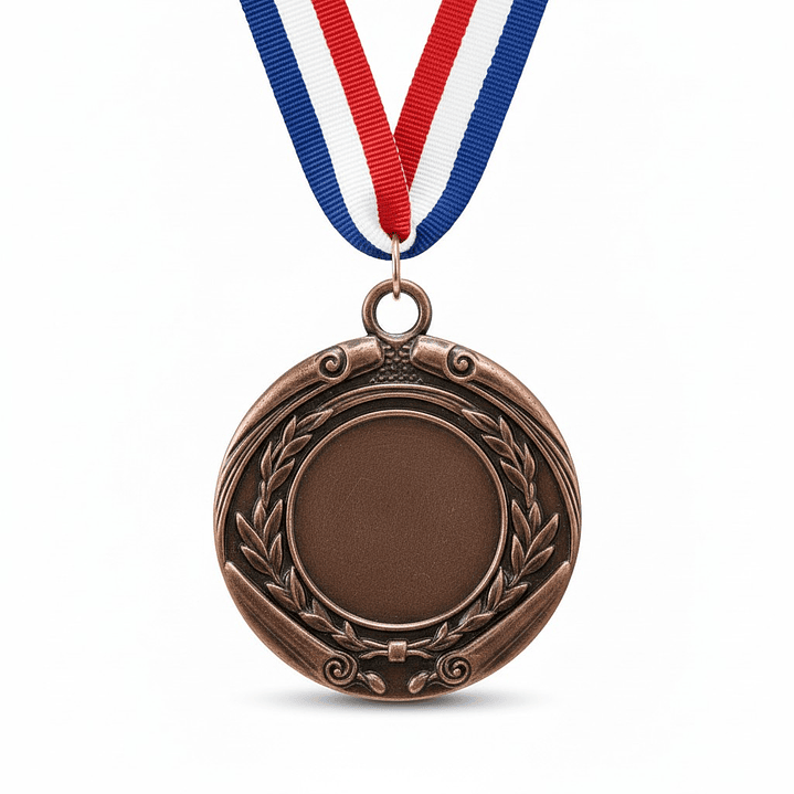 Medalla con Cinta Tricolor MD222 3