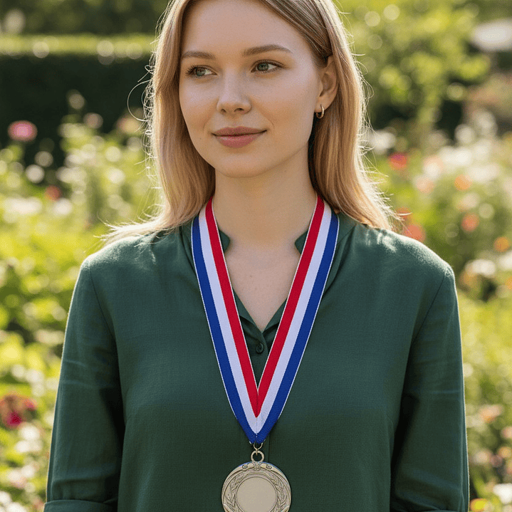 Medalla con Cinta Tricolor MD222 5