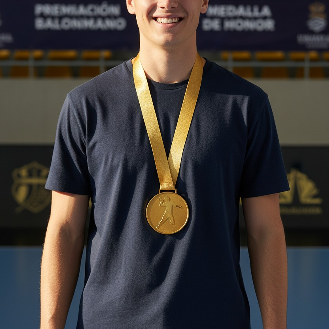 Logo para Medalla Handball 5