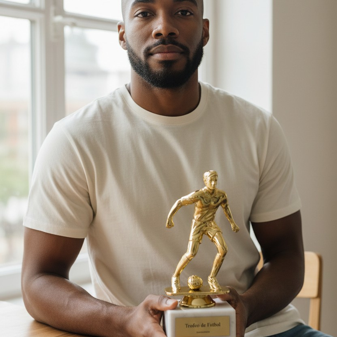 Trofeo de Futbol Mejor Jugador 20 cm RP1178 3