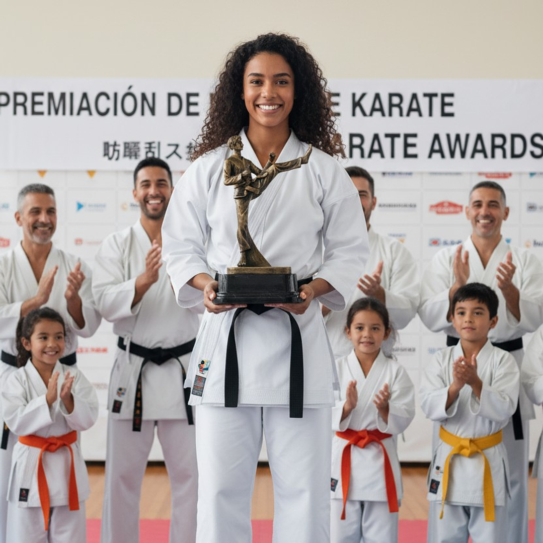 Trofeo de Artes Marciales Resina 25 cm 4