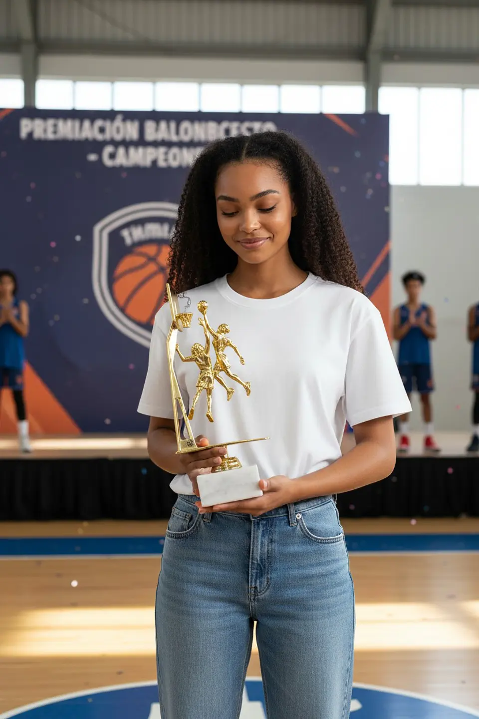 Trofeo de Basketball Femenino 22.5 cm M05 3