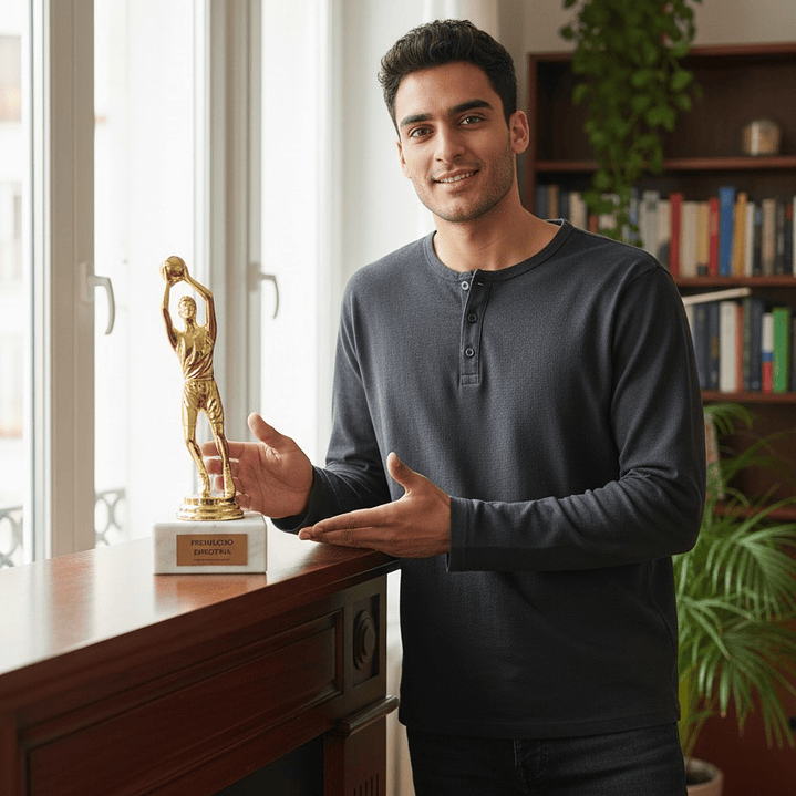 Trofeo de Basketball Masculino 17.5 cm RP 8019-5 4