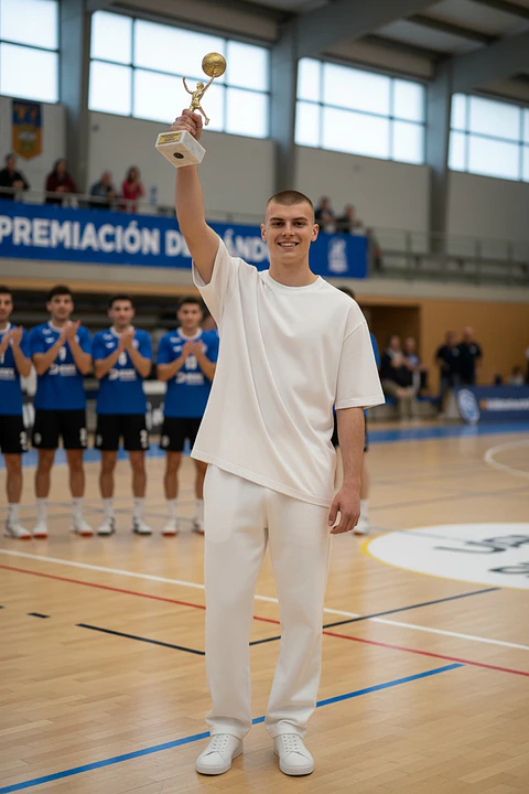 Trofeo de Handball Varon Dorado 17 cm B866