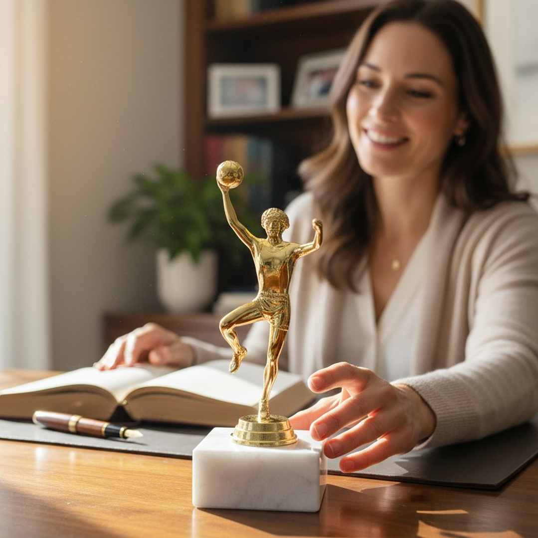 Trofeo de Handball Varon Dorado 17 cm B866 3