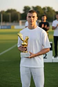 Trofeo de Futbol Zapato Balón 17.5 cm 8190-6 - Miniatura 3