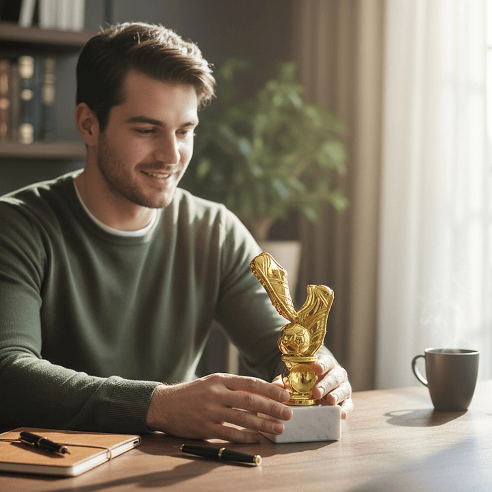 Trofeo de Futbol Zapato Balón 17.5 cm 8190-6 4