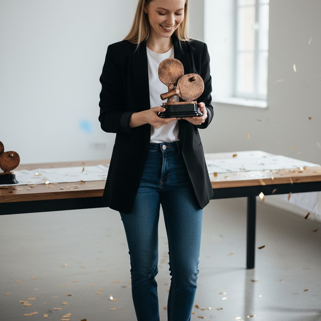 Trofeo de Ping Pong 16 cm 5