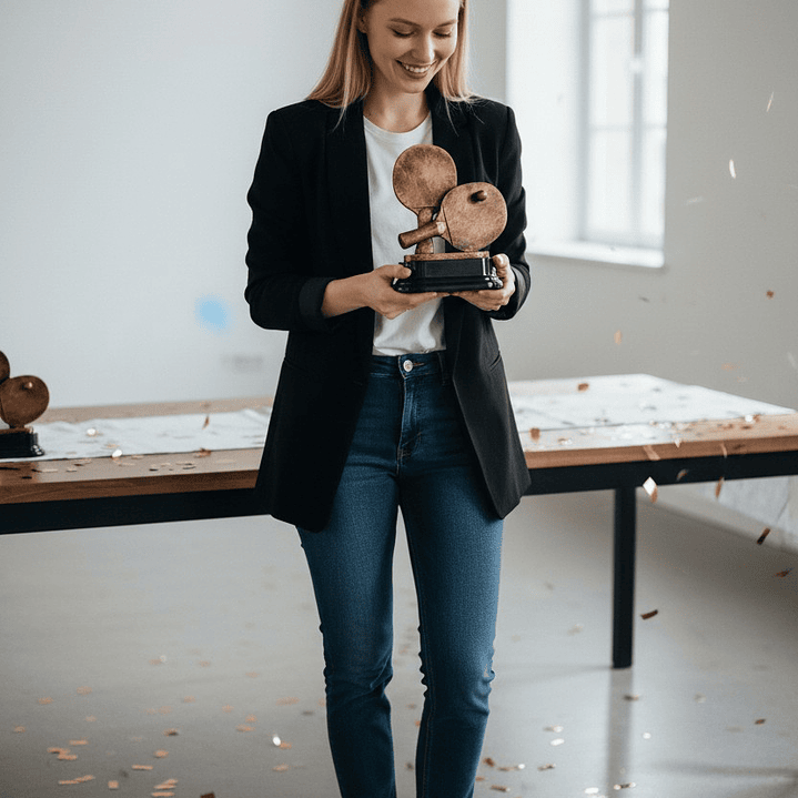 Trofeo de Ping Pong 16 cm 5