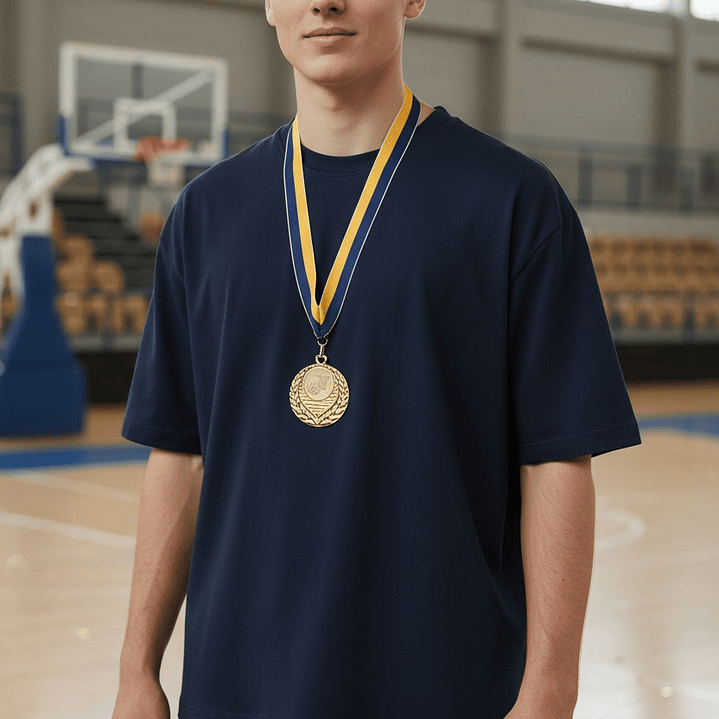 Medalla con Logo Basketball 5