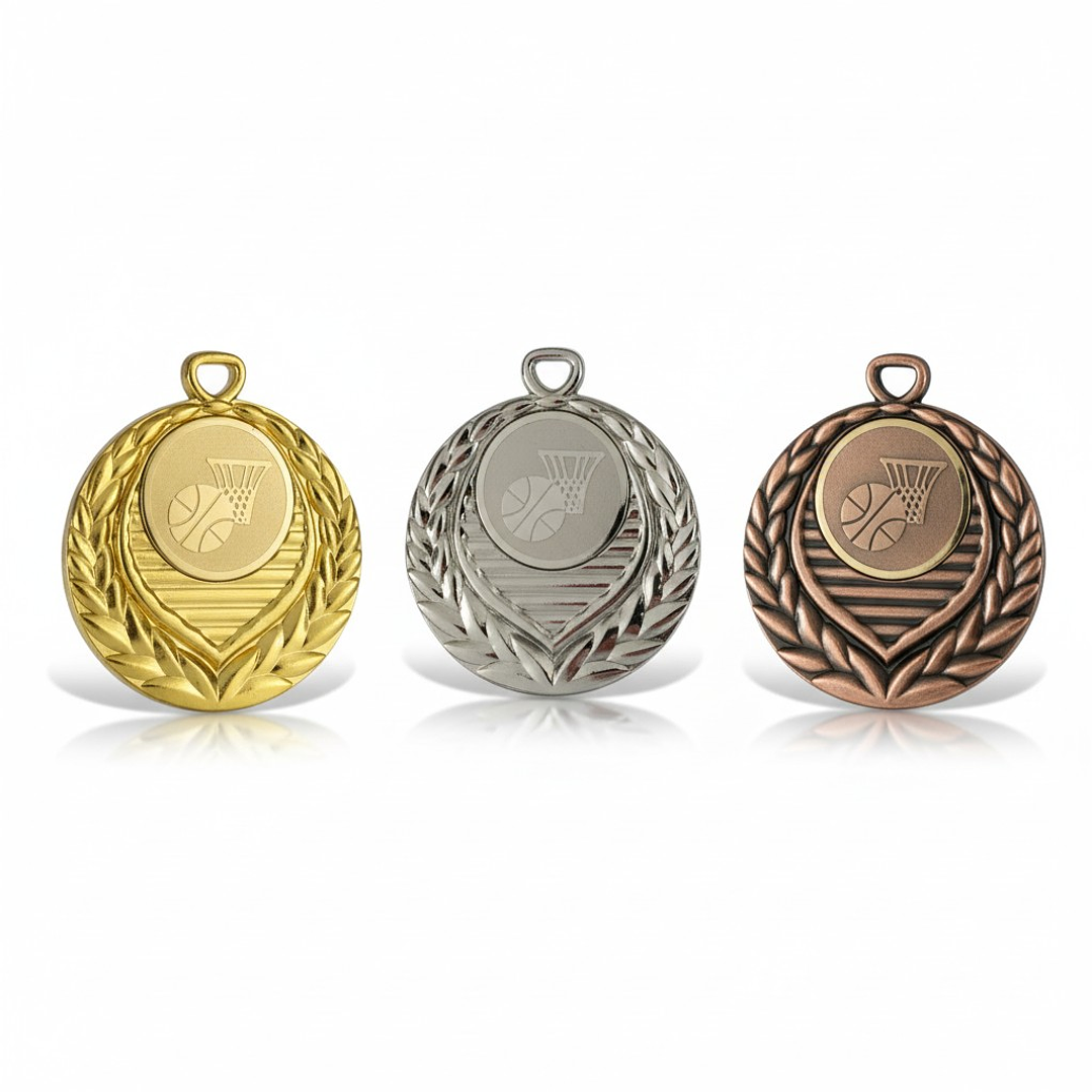 Medalla con Logo Basketball 4