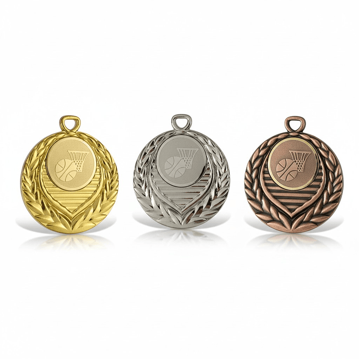 Medalla con Logo Basketball 4