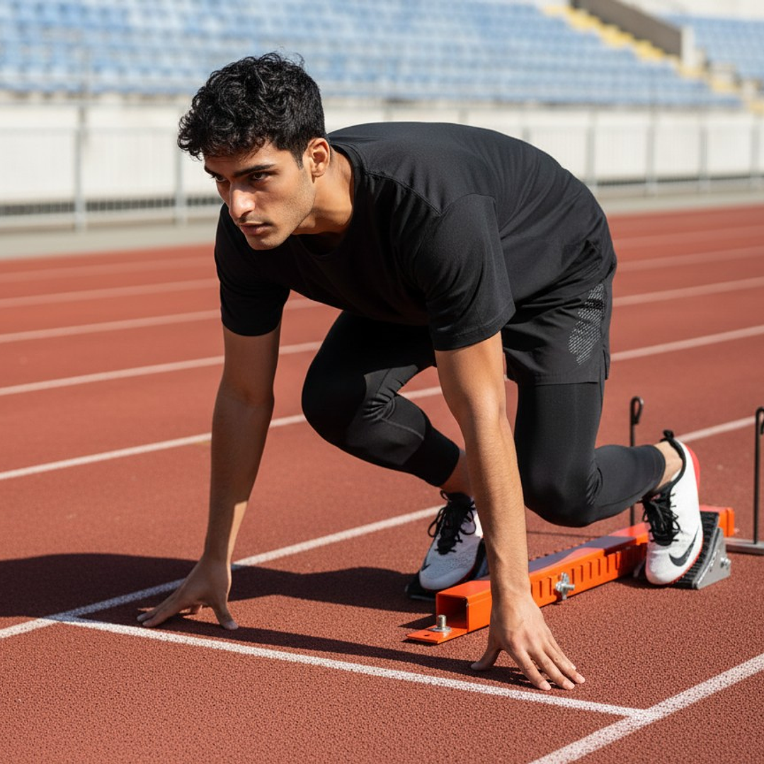 Taco de Partida Atletismo Metálico Regulable 7