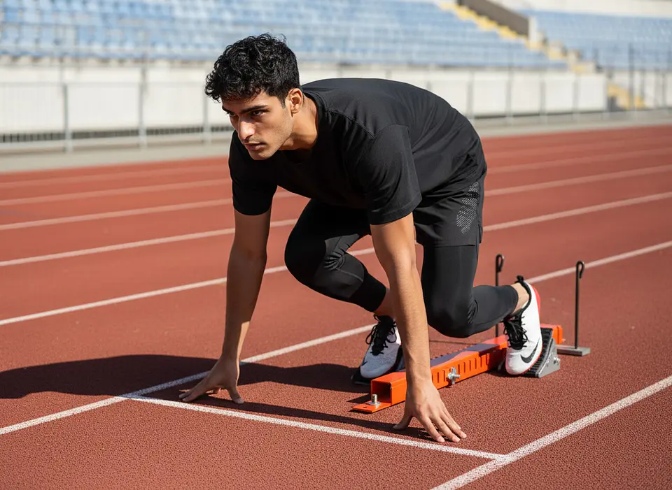 Taco de Partida Atletismo Metálico Regulable 7