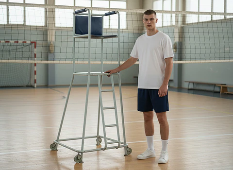 Silla de Arbitro de Voleibol Metálica