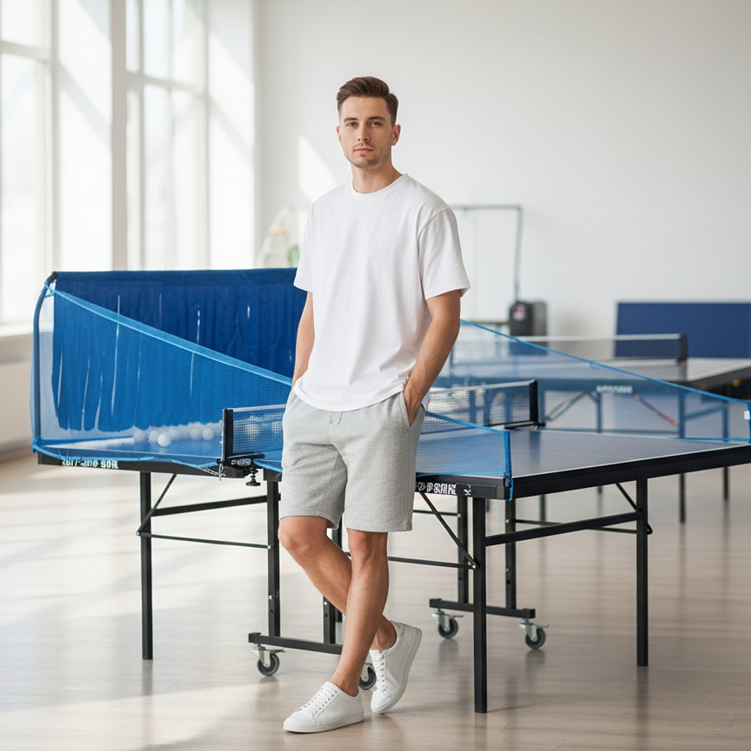 Receptor de Pelotas de Ping Pong Fijo con Laterales 4