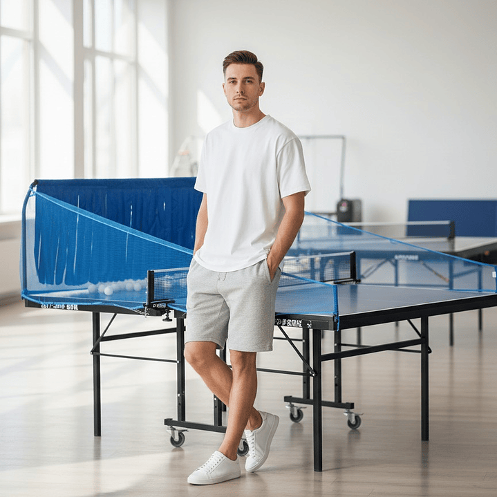 Receptor de Pelotas de Ping Pong Fijo con Laterales 4