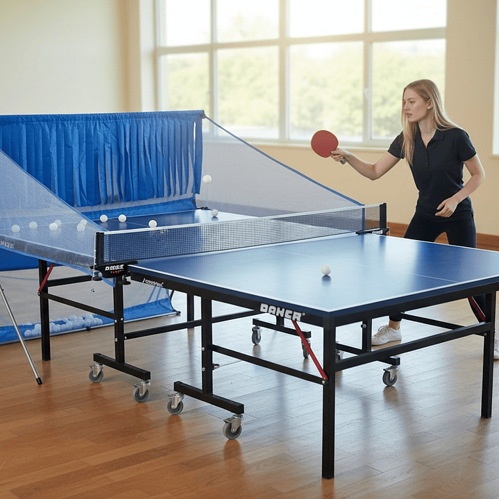 Receptor de Pelotas de Ping Pong Fijo con Laterales 5