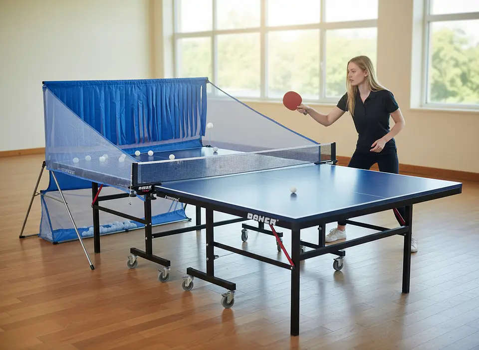 Receptor de Pelotas de Ping Pong Fijo con Laterales 5