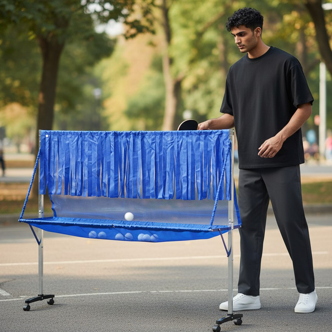 Receptor de Pelotas de Ping Pong Movil con Reductor 4