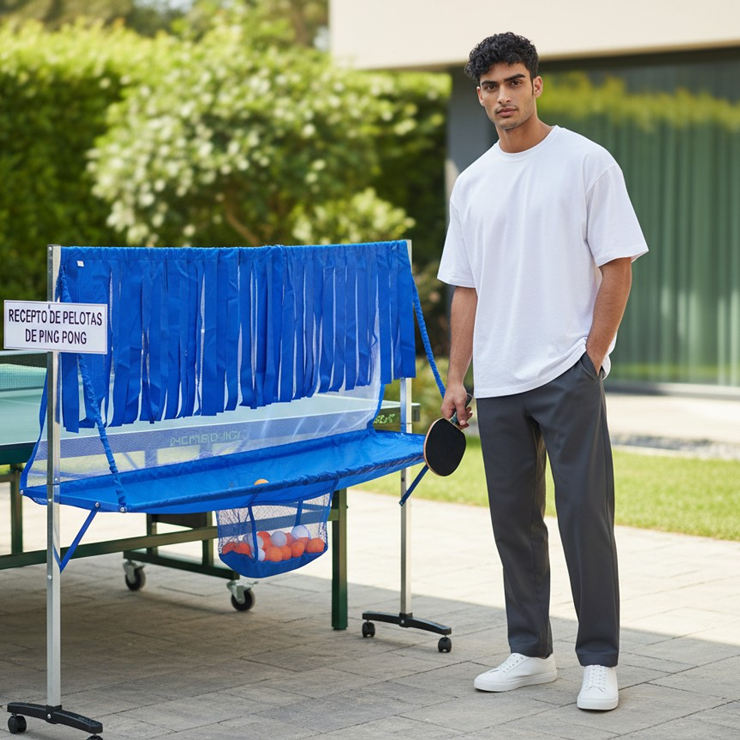 Receptor de Pelotas de Ping Pong Movil con Reductor 5