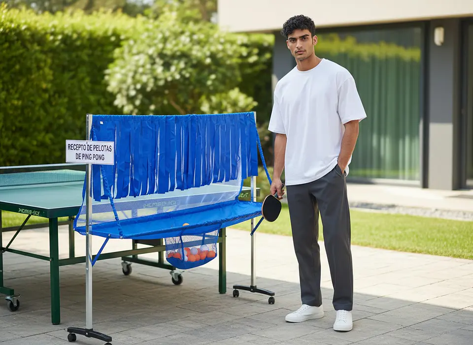 Receptor de Pelotas de Ping Pong Movil con Reductor 5
