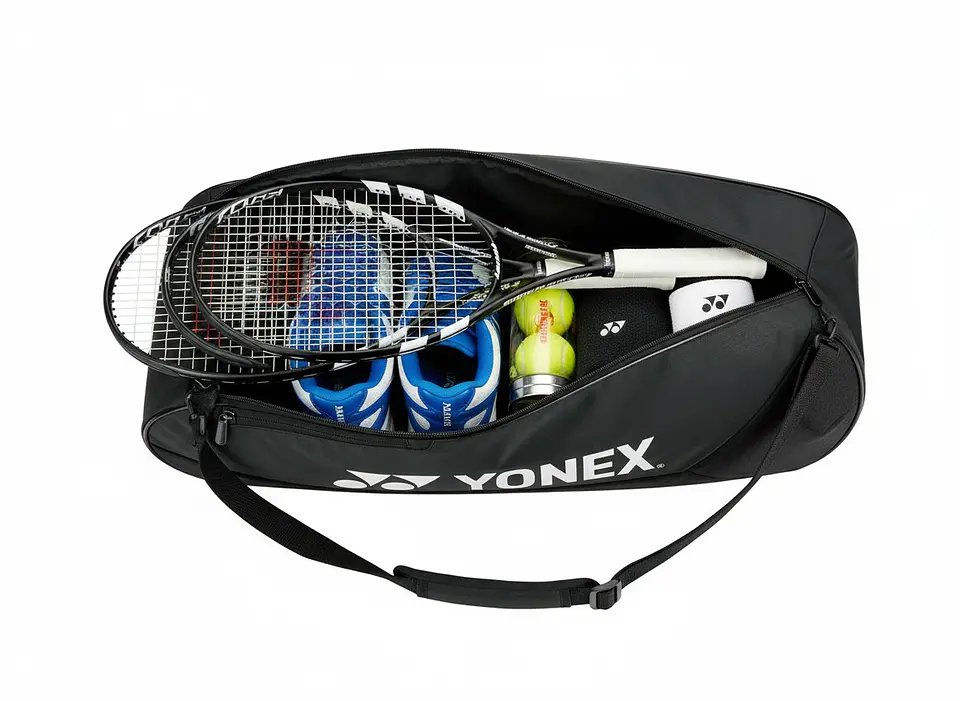 Bolso para Raqueta Yonex Team 42523 3 Pcs Negro 2