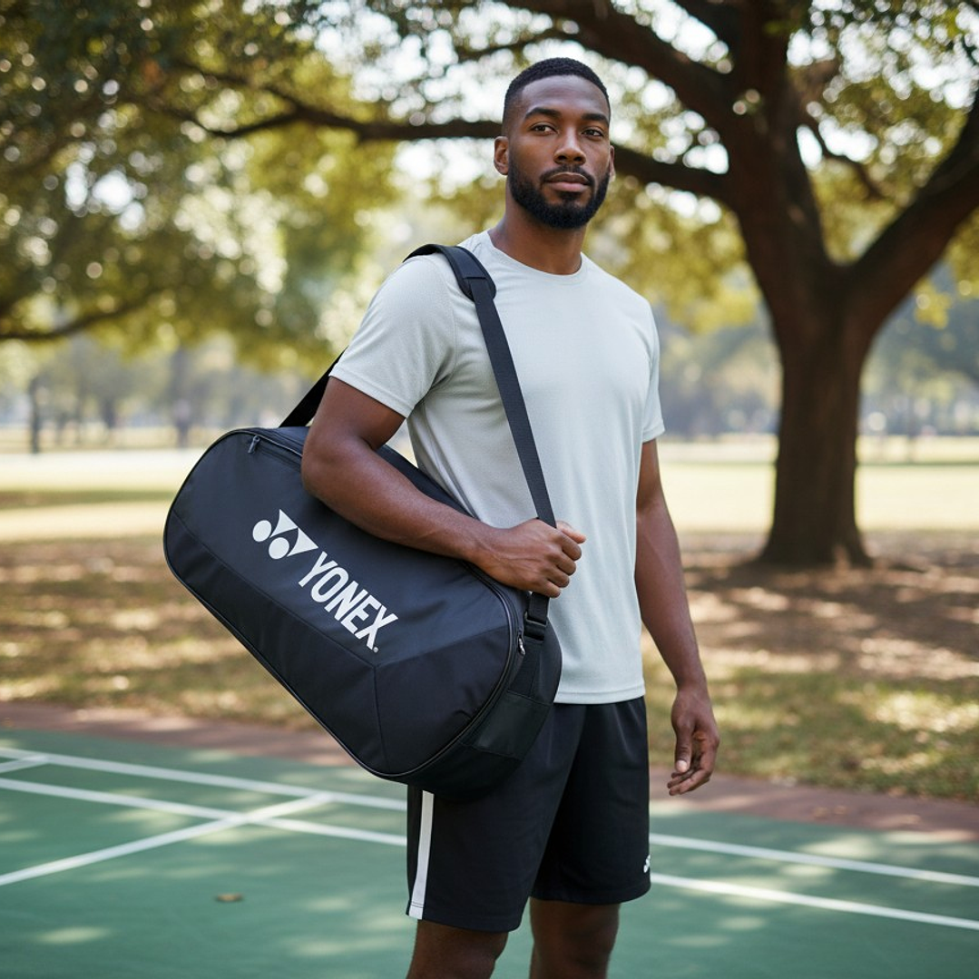 Bolso para Raqueta Yonex Team 42523 3 Pcs Negro 5