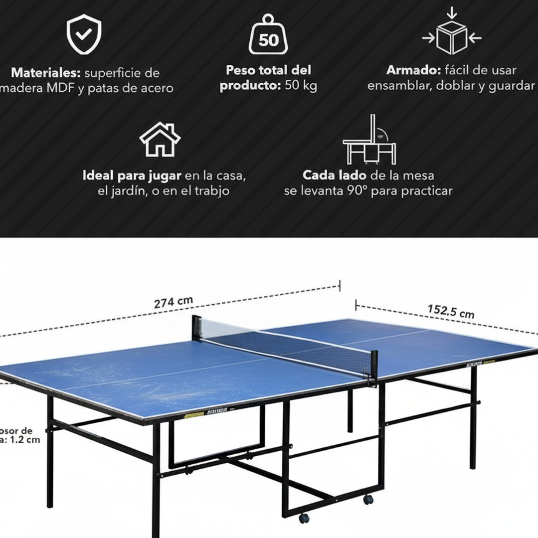 Mesa de Ping Pong Hogar 3