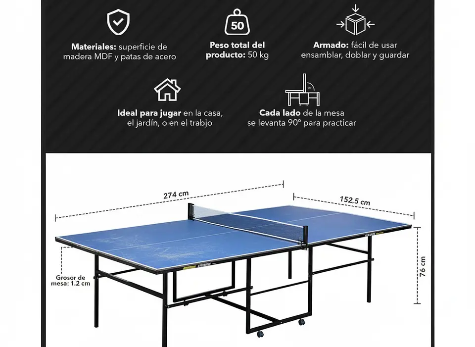 Mesa de Ping Pong Hogar 3