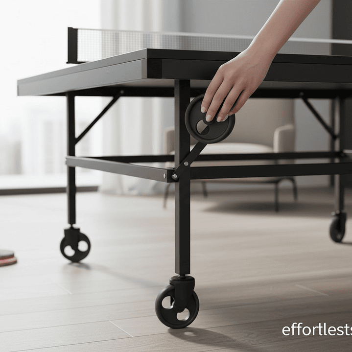 Rueda Mesa de Tenis de Mesa Profesional 3