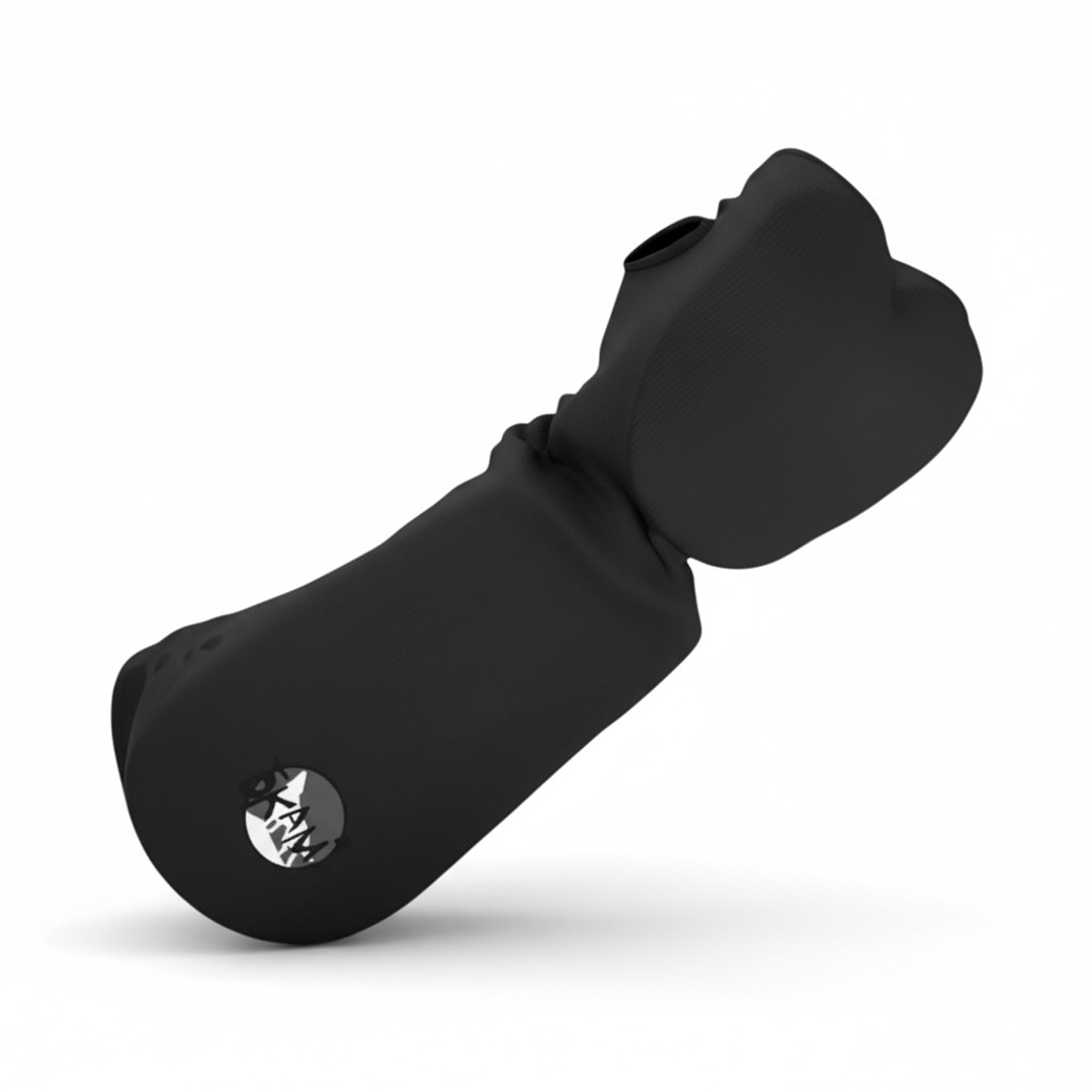 Protector Antebrazo de Taekwondo Okami Elasticado Negro  2
