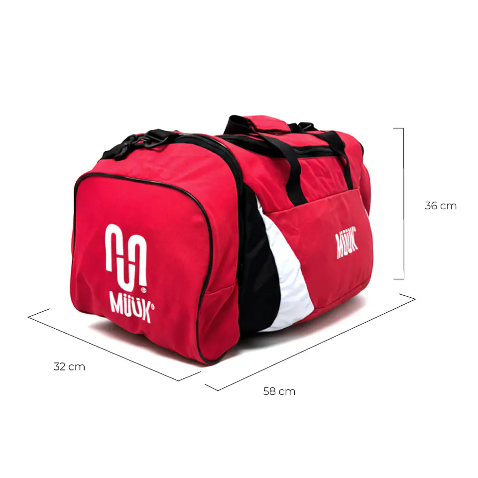 Bolso Deportivo Rojo Muuk 66 lts 3